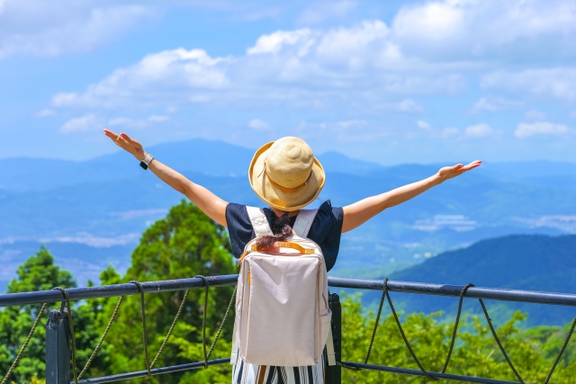 関係人口として遊びに来た女性